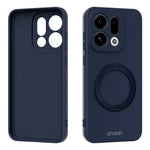 ABEEL For Oppo Find X9 5G Magnetic Case Kickstand Skin Touch Liquid Silicone Phone Cover