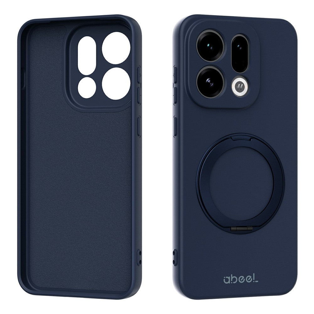 ABEEL For Oppo Find X9 5G Magnetic Case Kickstand Skin Touch Liquid Silicone Phone Cover