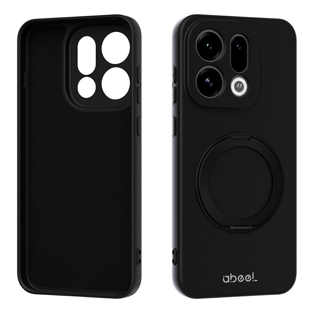 ABEEL For Oppo Find X9 5G Magnetic Case Kickstand Skin Touch Liquid Silicone Phone Cover