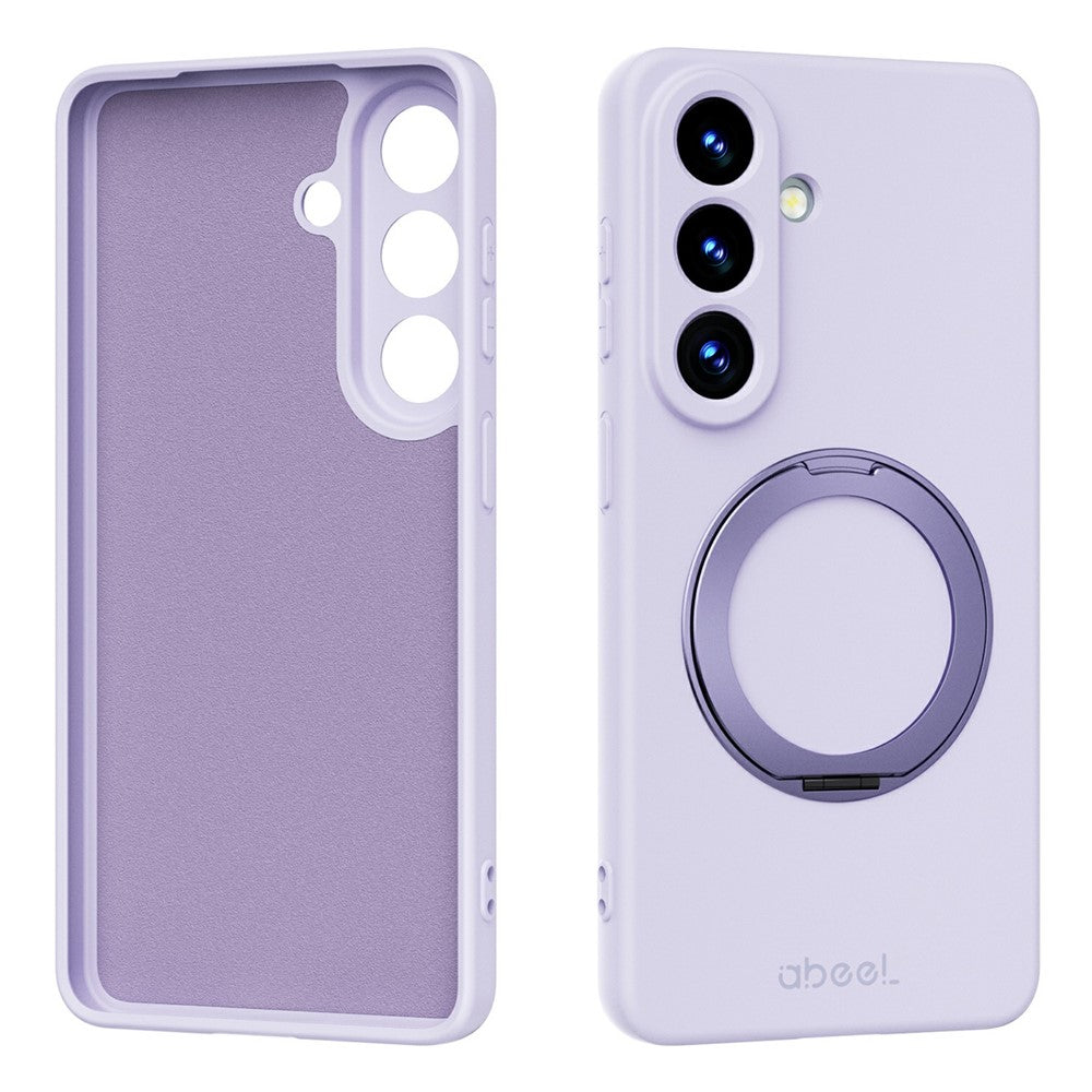 ABEEL Til Samsung Galaxy S26 Magnetisk Cover Stander Hudfølelse Flydende Silikone Telefoncover