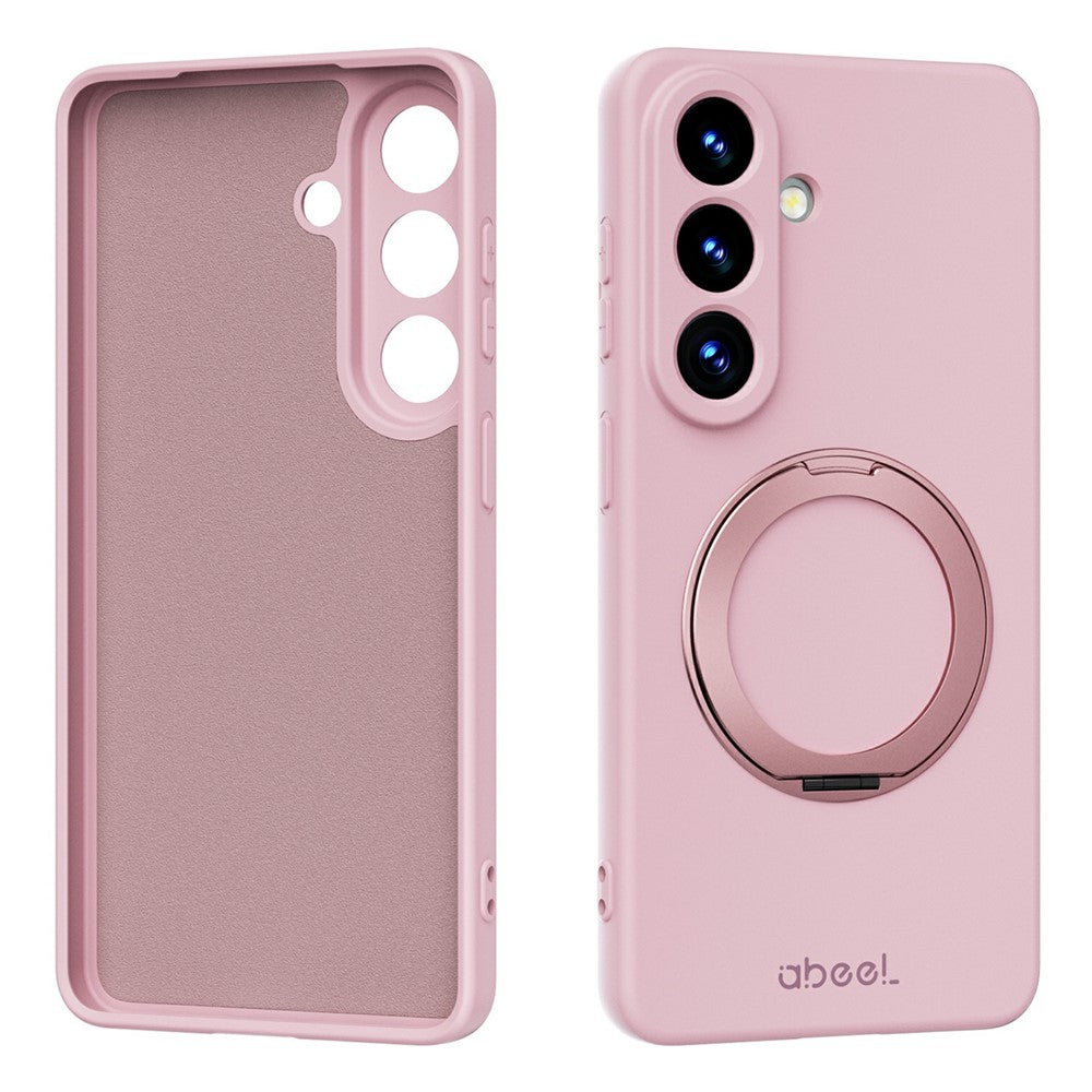 ABEEL Til Samsung Galaxy S26 Magnetisk Cover Stander Hudfølelse Flydende Silikone Telefoncover