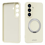 ABEEL Til Samsung Galaxy S26 Magnetisk Cover Stander Hudfølelse Flydende Silikone Telefoncover