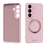 ABEEL For Samsung Galaxy S26+ Magnetic Case Kickstand Skin Touch Liquid Silicone Phone Cover
