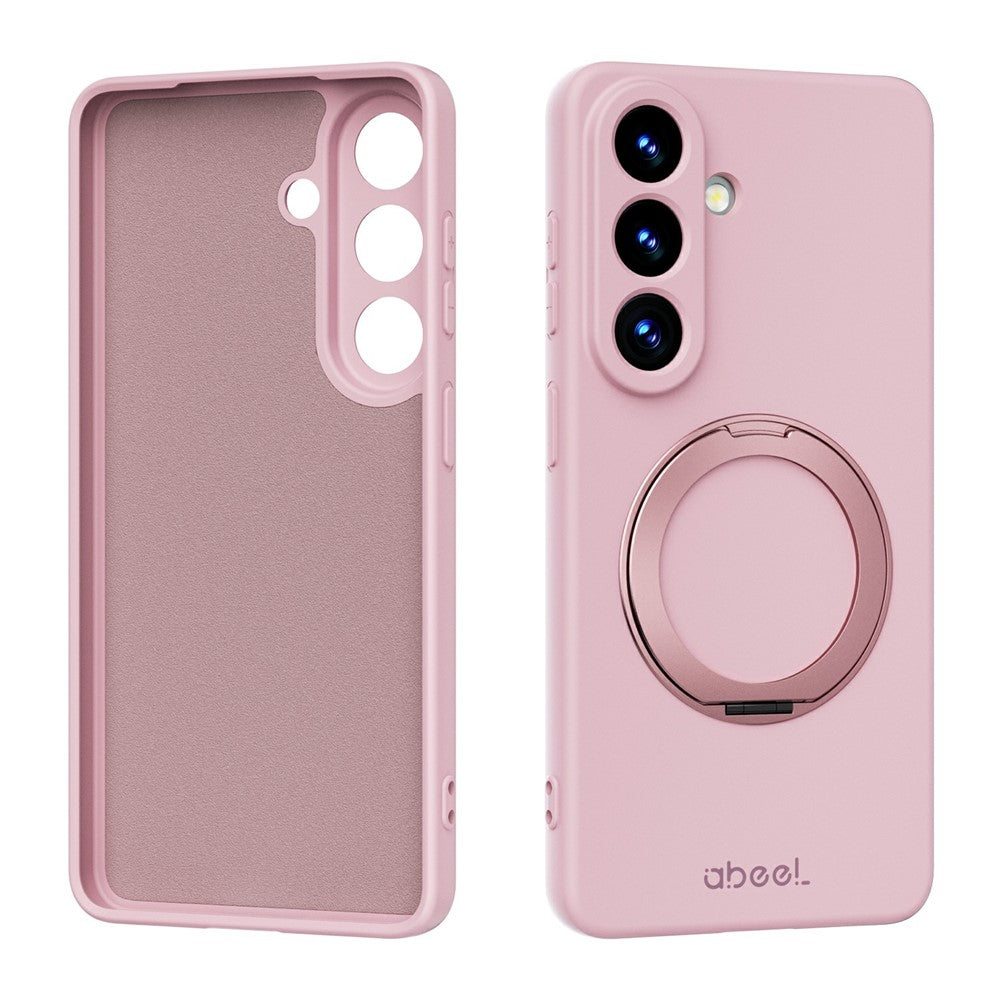 ABEEL For Samsung Galaxy S26+ Magnetic Case Kickstand Skin Touch Liquid Silicone Phone Cover