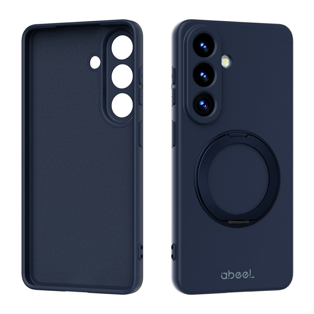 ABEEL For Samsung Galaxy S26+ Magnetic Case Kickstand Skin Touch Liquid Silicone Phone Cover