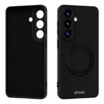 ABEEL For Samsung Galaxy S26+ Magnetic Case Kickstand Skin Touch Liquid Silicone Phone Cover