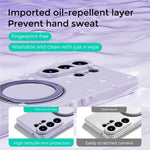 ABEEL For 	Samsung Galaxy S26 Ultra Magnetic Case Kickstand Skin Touch Liquid Silicone Phone Cover