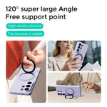 ABEEL For 	Samsung Galaxy S26 Ultra Magnetic Case Kickstand Skin Touch Liquid Silicone Phone Cover