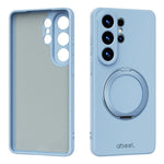 ABEEL For 	Samsung Galaxy S26 Ultra Magnetic Case Kickstand Skin Touch Liquid Silicone Phone Cover