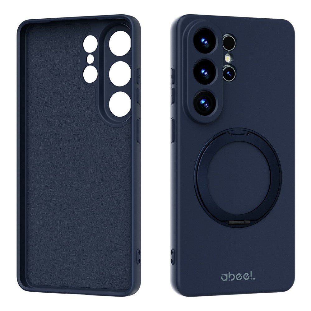 ABEEL Til Samsung Galaxy S26 Ultra Magnetisk Cover Støttefod Hudfølelse Flydende Silikone Telefoncover
