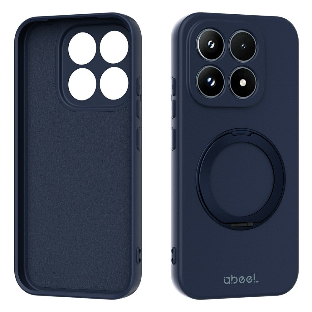 ABEEL For Xiaomi 17 Magnetic Case Kickstand Skin Touch Liquid Silicone Phone Cover