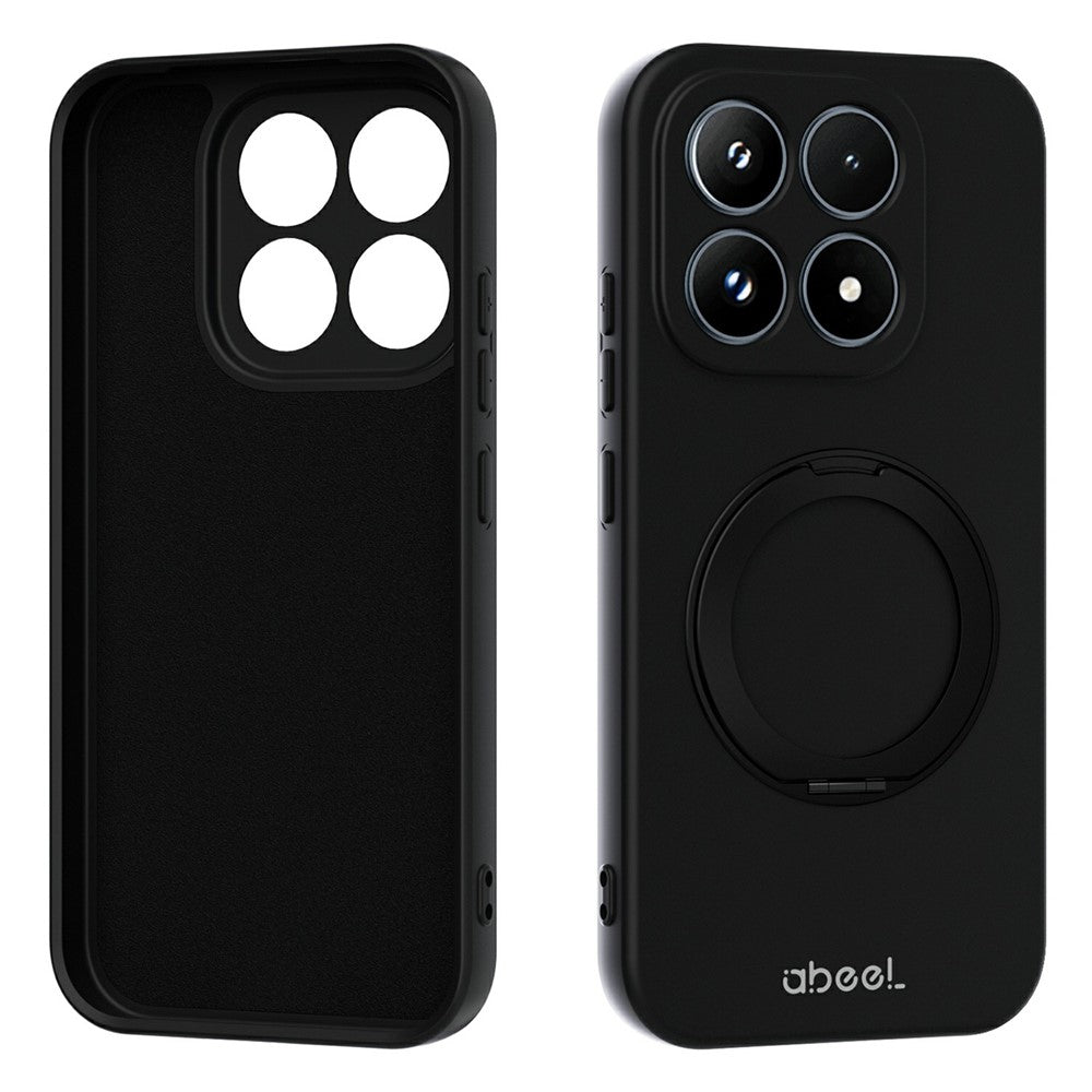 ABEEL For Xiaomi 17 Magnetic Case Kickstand Skin Touch Liquid Silicone Phone Cover