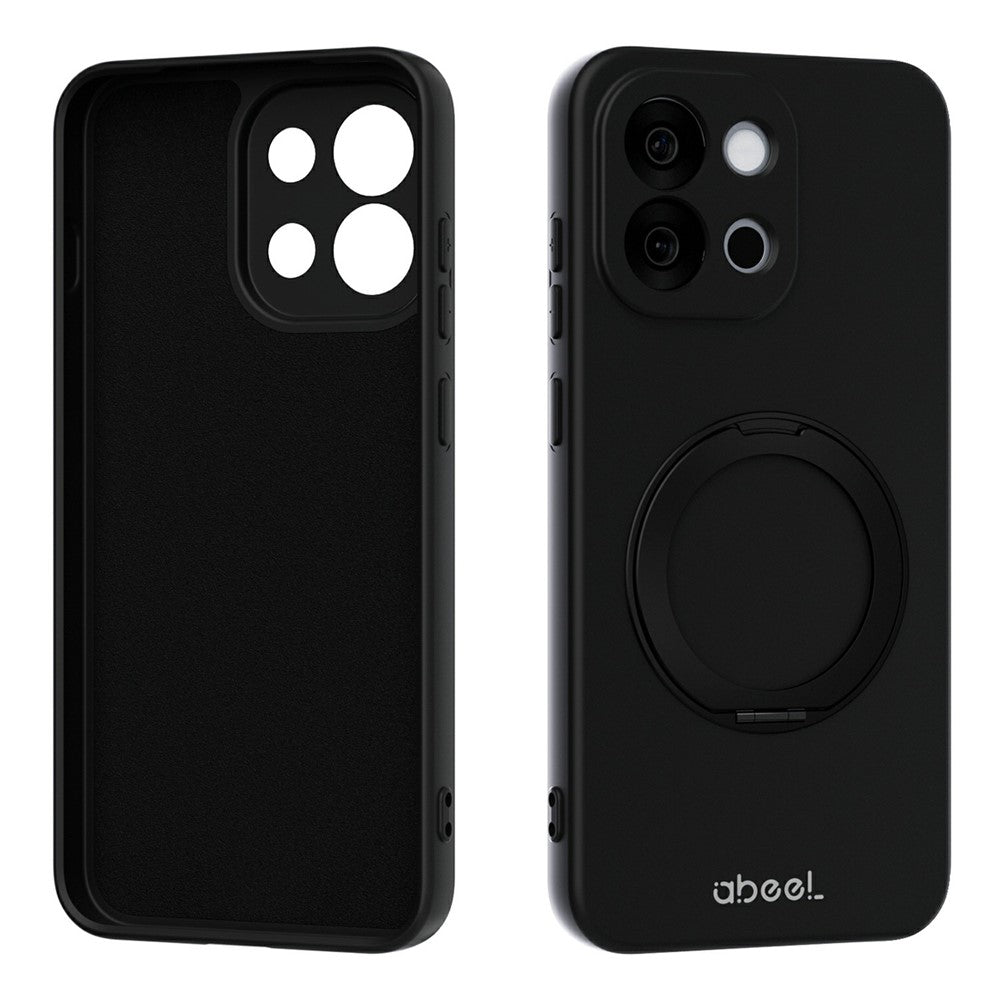 ABEEL Magnetiskt Skal För OnePlus 13T 5G Stativ Skin Touch Flytande Silikon mobilskal