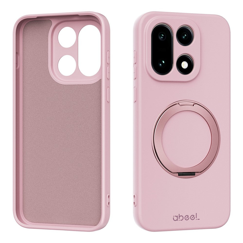 ABEEL Magnetiskt Skal För OnePlus 15 5G Stativ Skin Touch Flytande Silikon mobilskal