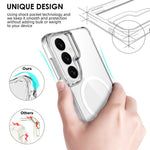 Samsung Galaxy S26 Magnetiskt Skal TPU + PC Genomskinligt Mobilskal