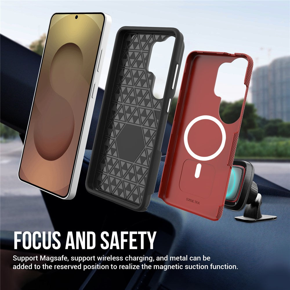 Samsung Galaxy S26 Ultra Magnetiskt Skal Stötsäkert TPU + PC mobilskal
