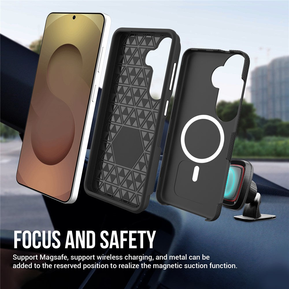 Magnetic Case For Samsung Galaxy S25+  /  S24+ Shockproof TPU + PC Phone Cover