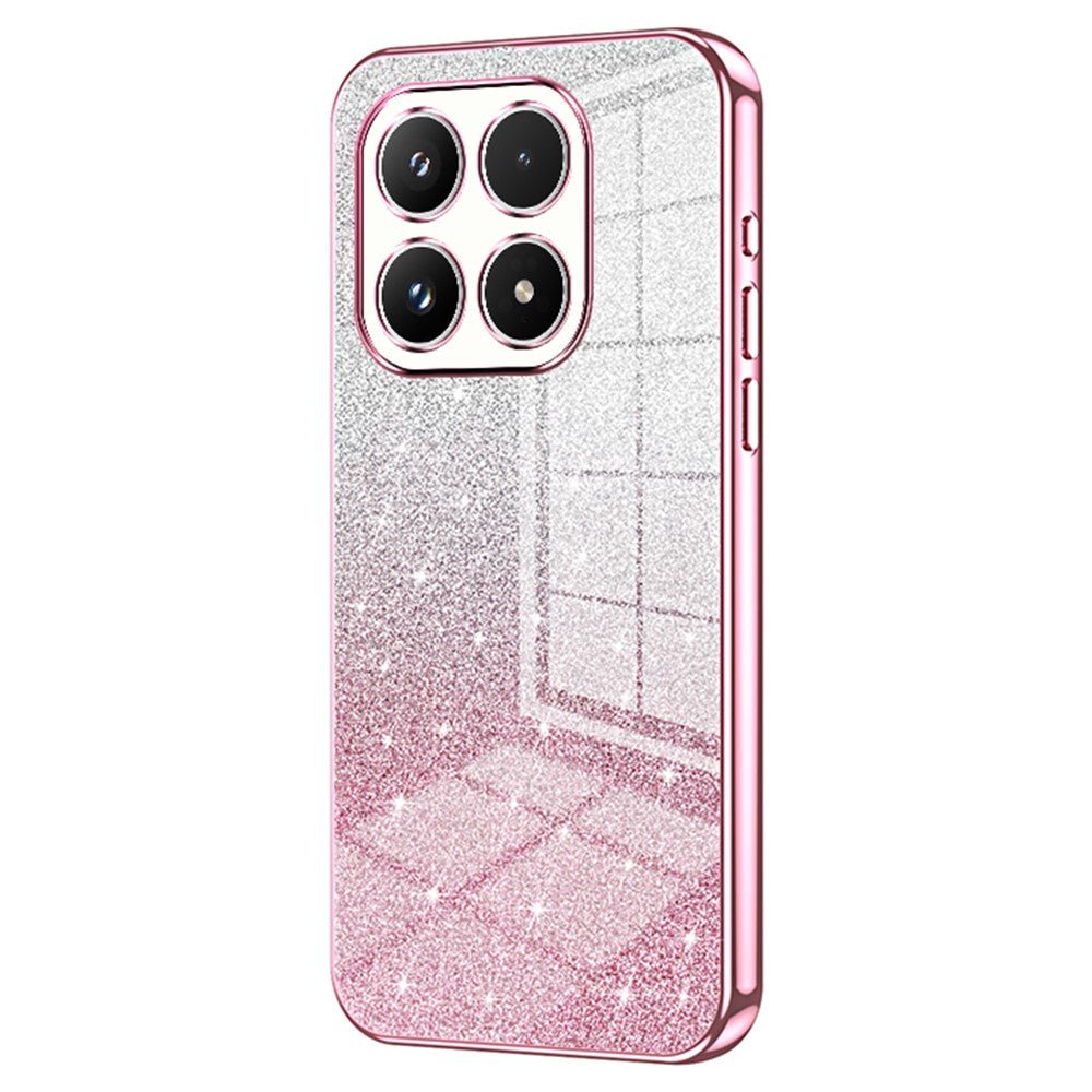 For Xiaomi 17 Case Electroplating Gradient Glitter TPU Phone Cover