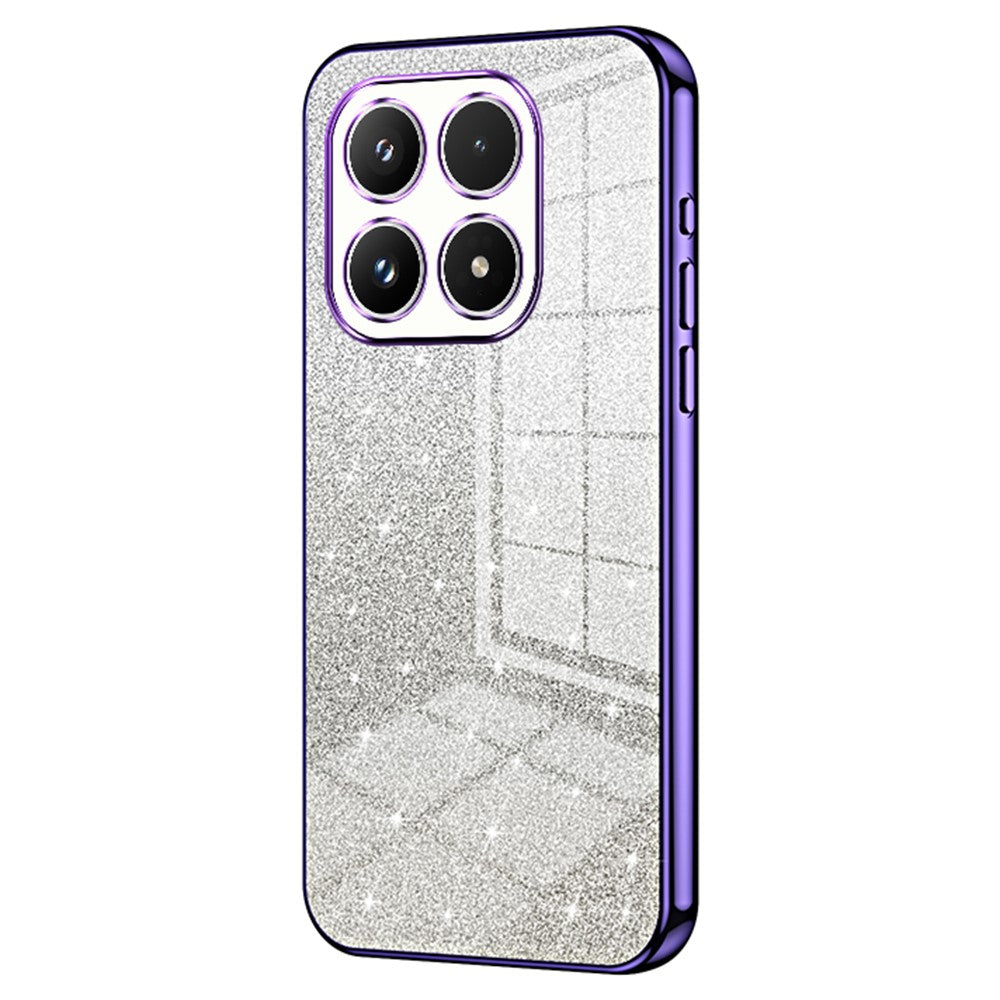 For Xiaomi 17 Case Electroplating Gradient Glitter TPU Phone Cover