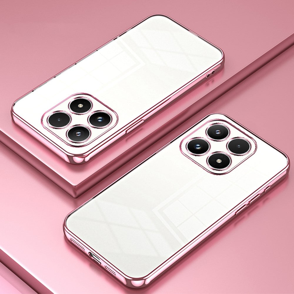 Xiaomi 17-skal med galvaniserat ram, mjukt TPU-mobilskal