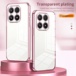 Xiaomi 17-skal med galvaniserat ram, mjukt TPU-mobilskal