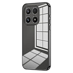 Xiaomi 17-skal med galvaniserat ram, mjukt TPU-mobilskal
