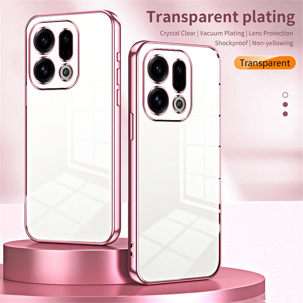 For Oppo Find X9 5G Case Electroplating Frame Soft TPU Phone Cover