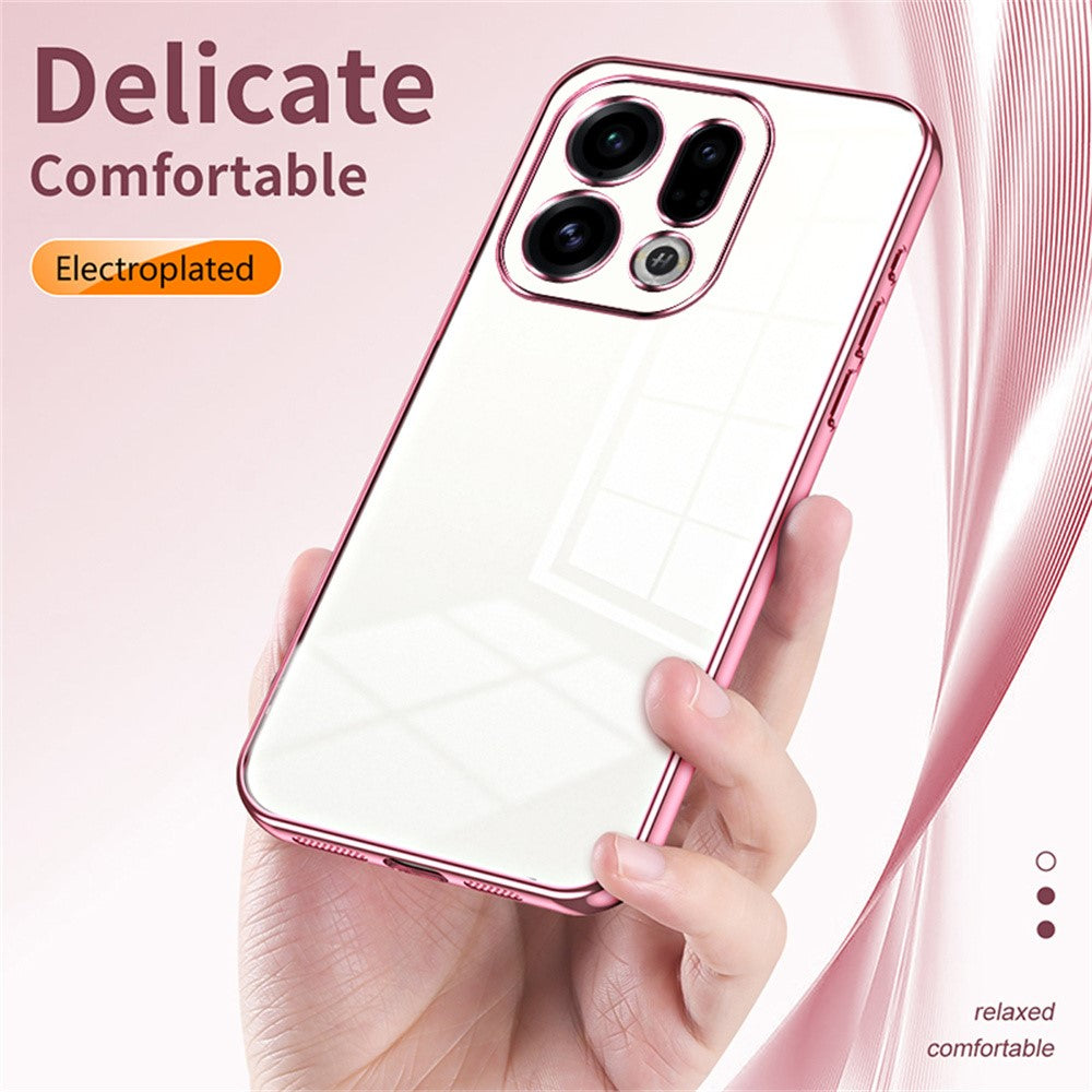 For Oppo Find X9 5G Case Electroplating Frame Soft TPU Phone Cover