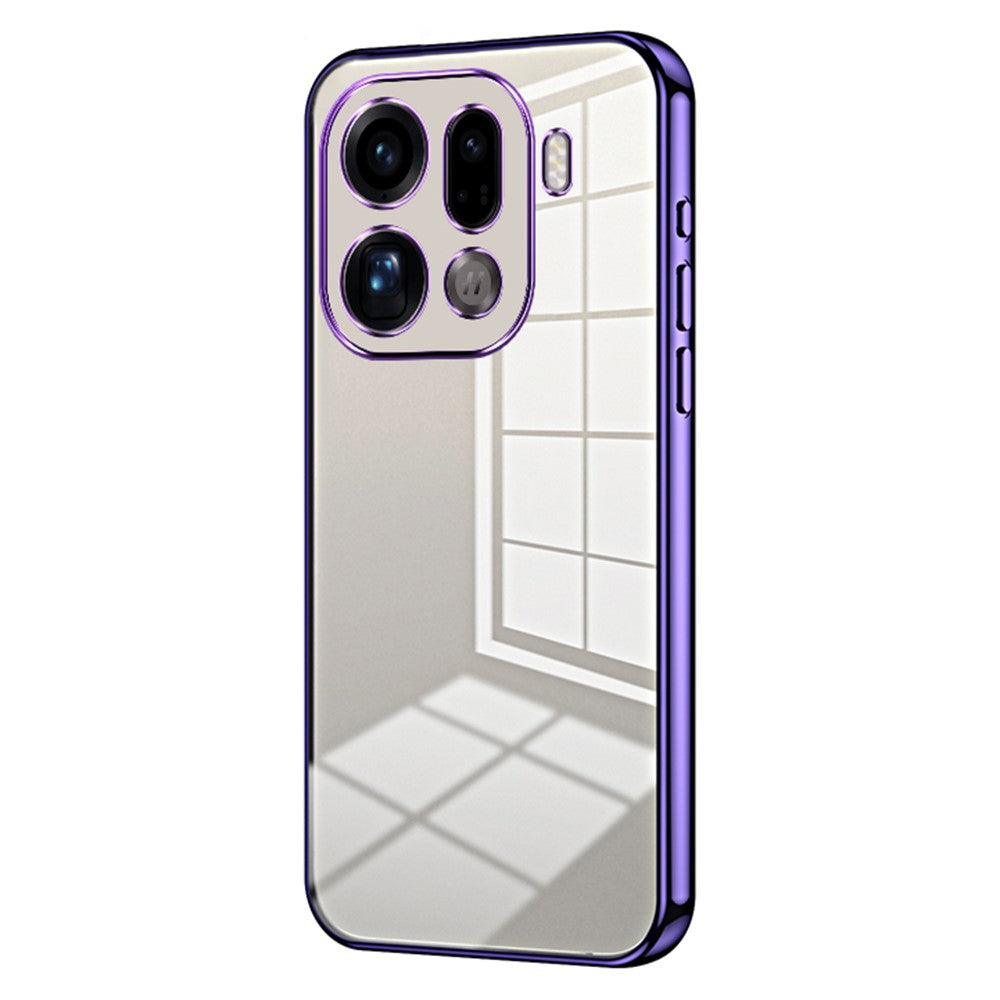 For Oppo Find X9 Pro 5G Case Electroplating Frame Soft TPU Phone Cover