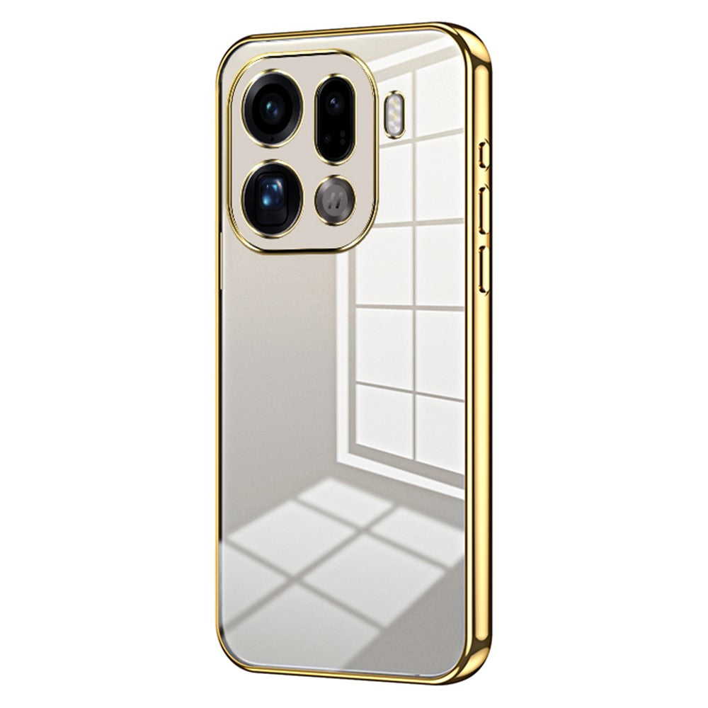 For Oppo Find X9 Pro 5G Case Electroplating Frame Soft TPU Phone Cover