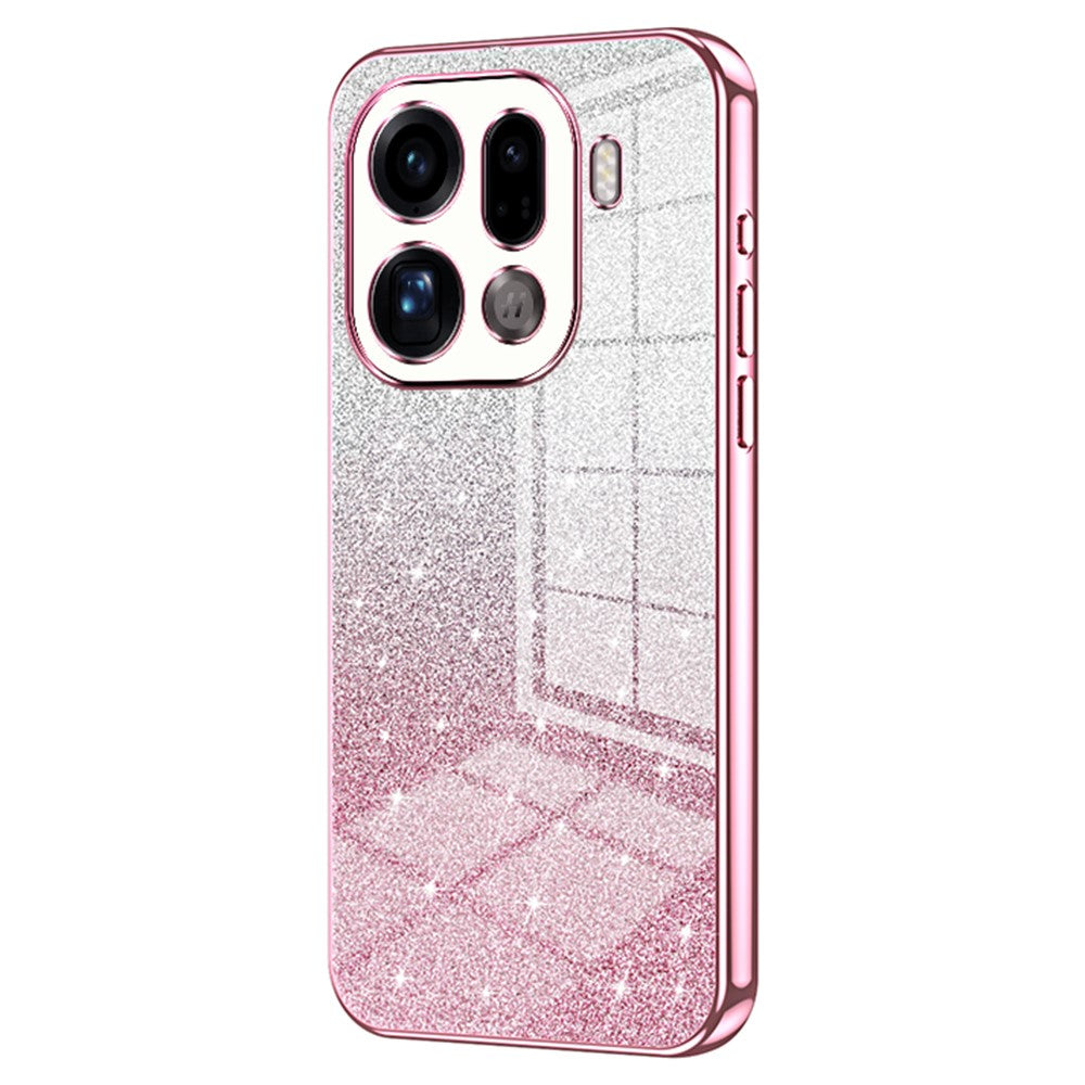 For Oppo Find X9 Pro 5G Case Electroplating Gradient Glitter TPU Phone Cover