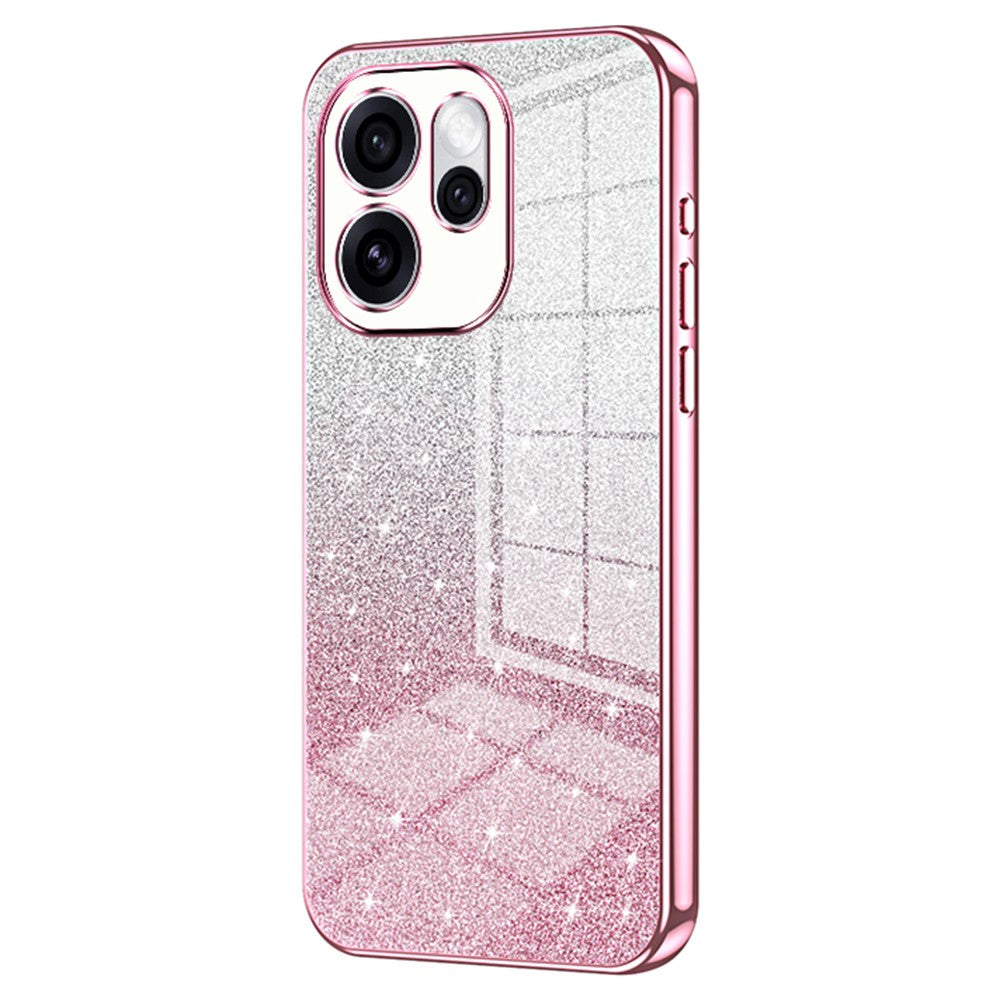mobilskal till Oppo Reno15 Pro Max 5G (Global) / Reno15 Pro 5G (Kina) Galvaniserat, Gradient Glitter TPU-mobilskal