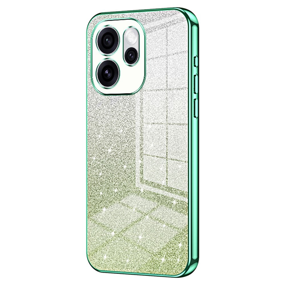 mobilskal till Oppo Reno15 Pro Max 5G (Global) / Reno15 Pro 5G (Kina) Galvaniserat, Gradient Glitter TPU-mobilskal