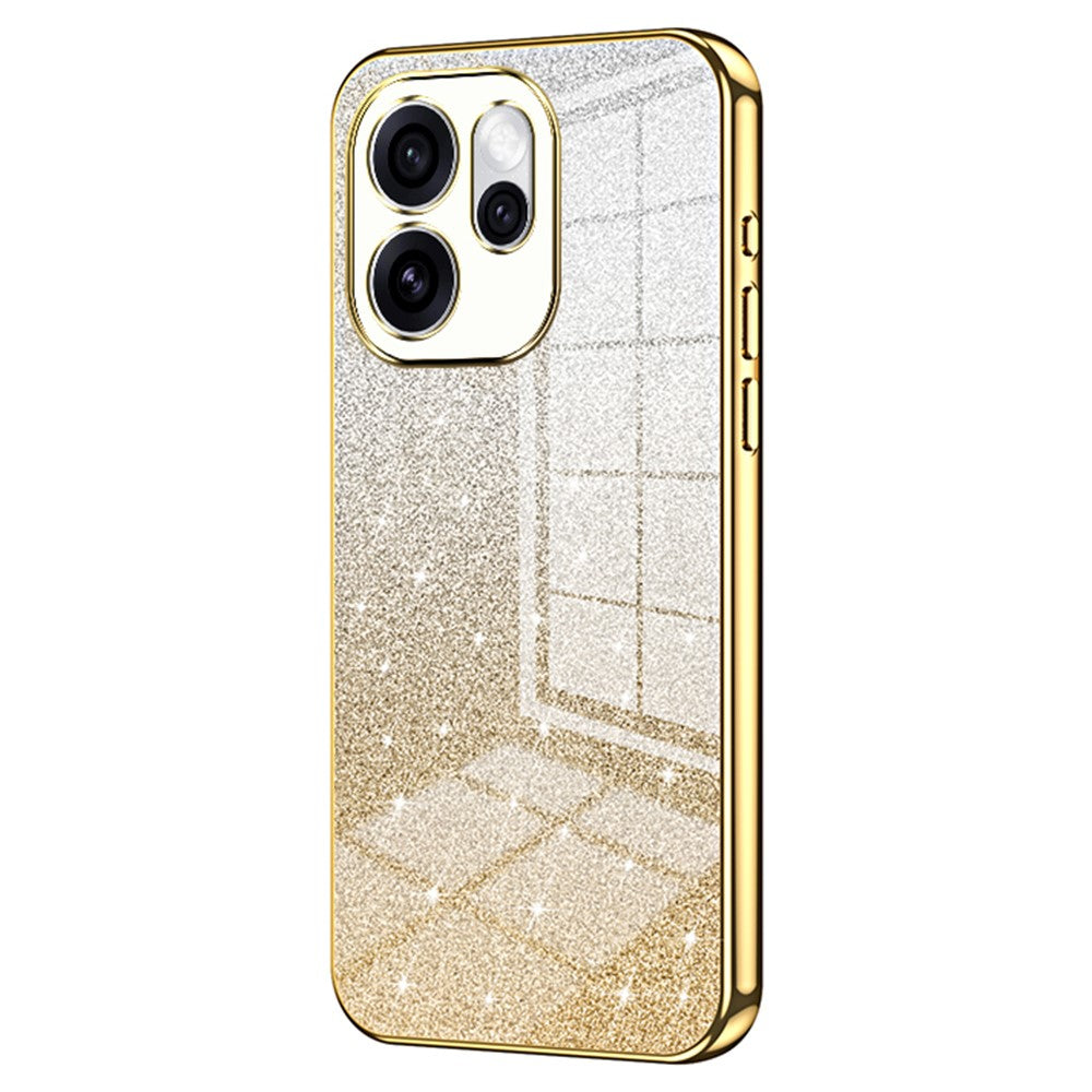 mobilskal till Oppo Reno15 Pro Max 5G (Global) / Reno15 Pro 5G (Kina) Galvaniserat, Gradient Glitter TPU-mobilskal