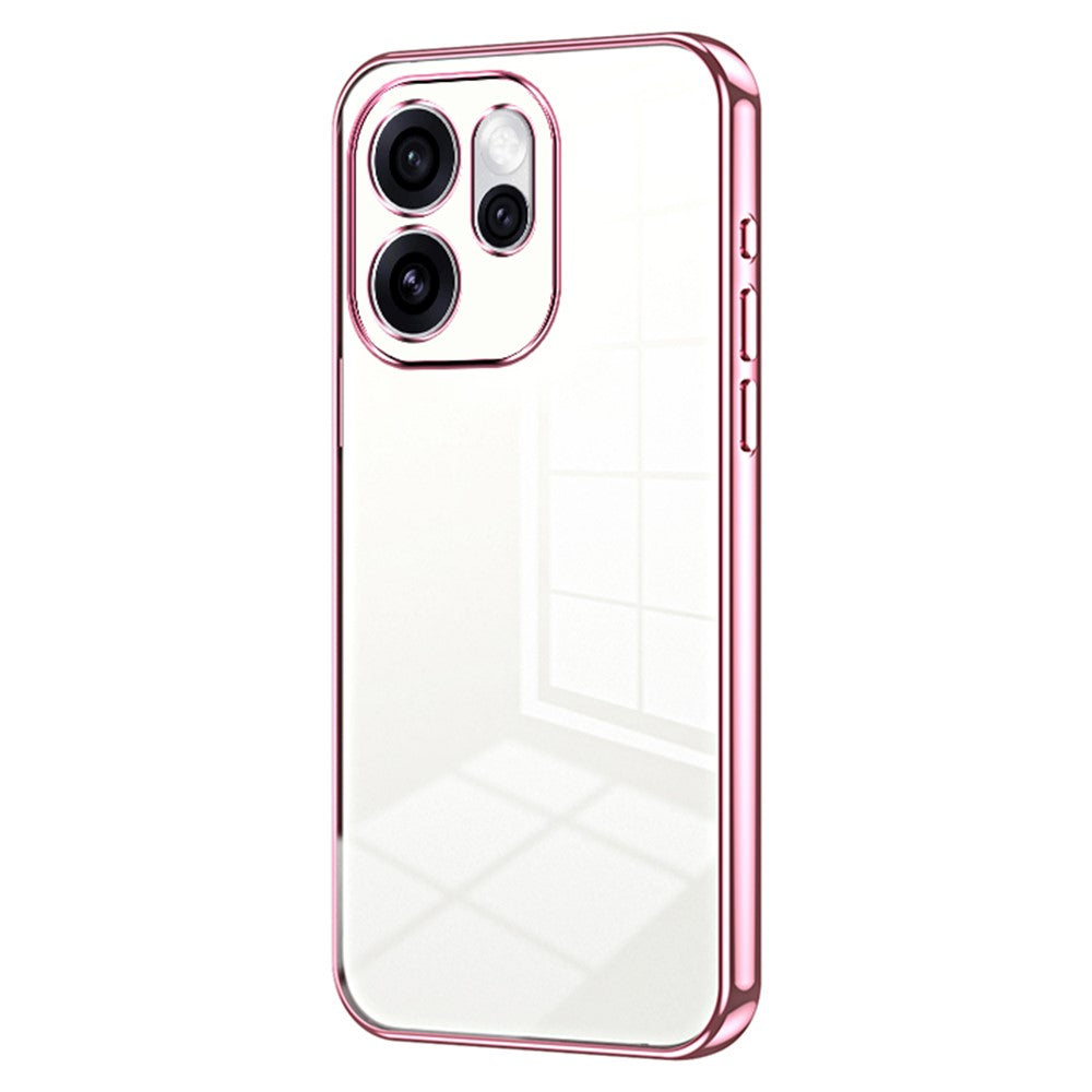 mobilskal till Oppo Reno15 Pro Max 5G (Global) / Reno15 Pro 5G (Kina) Elektropläterad ram Mjukt TPU-mobilskal