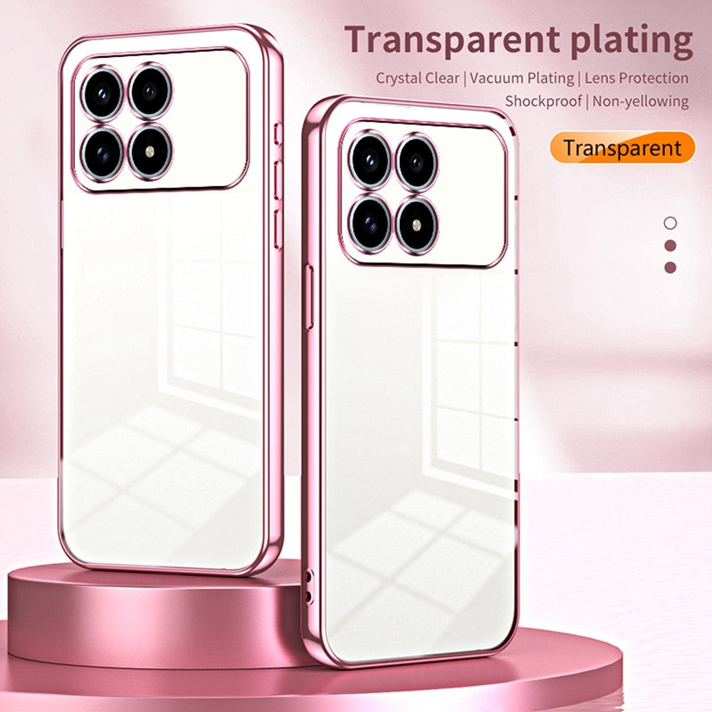 mobilskal för Xiaomi Poco F8 Pro 5G / Redmi K90 5G Galvaniserad ram Mjukt TPU-mobilskal