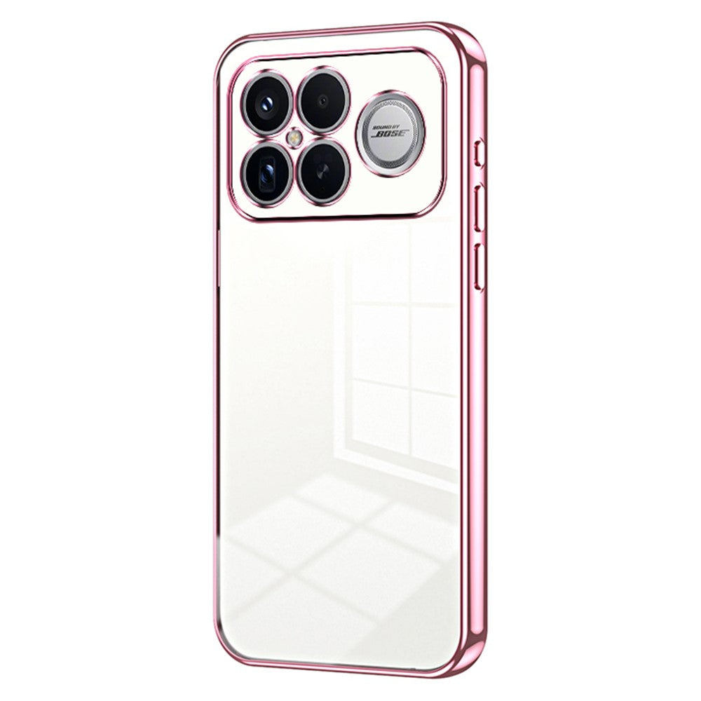 mobilskal för Xiaomi Poco F8 Ultra / Redmi K90 Pro Max 5G Galvaniserad ram Mjukt TPU-mobilskal