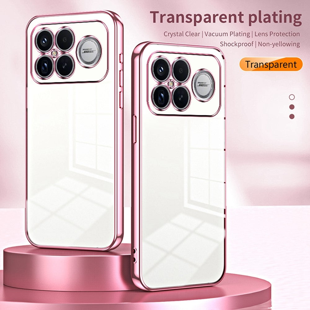 mobilskal för Xiaomi Poco F8 Ultra / Redmi K90 Pro Max 5G Galvaniserad ram Mjukt TPU-mobilskal