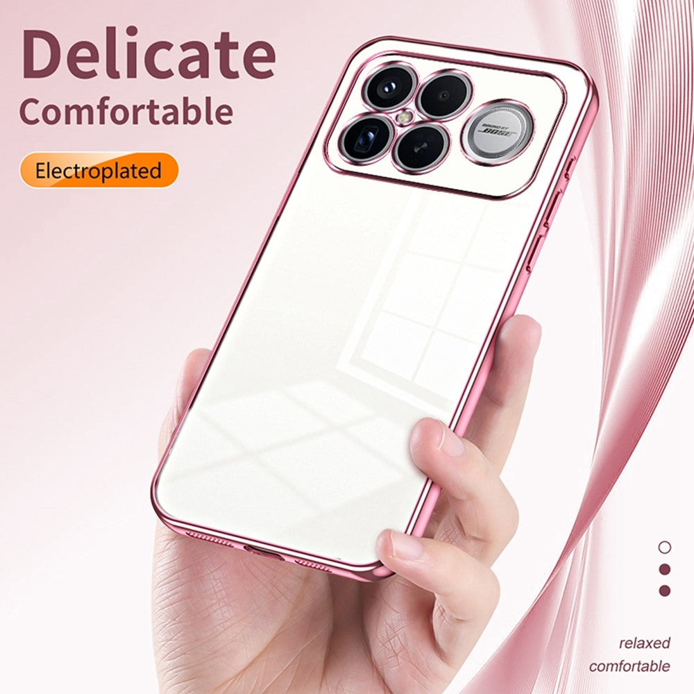 mobilskal för Xiaomi Poco F8 Ultra / Redmi K90 Pro Max 5G Galvaniserad ram Mjukt TPU-mobilskal