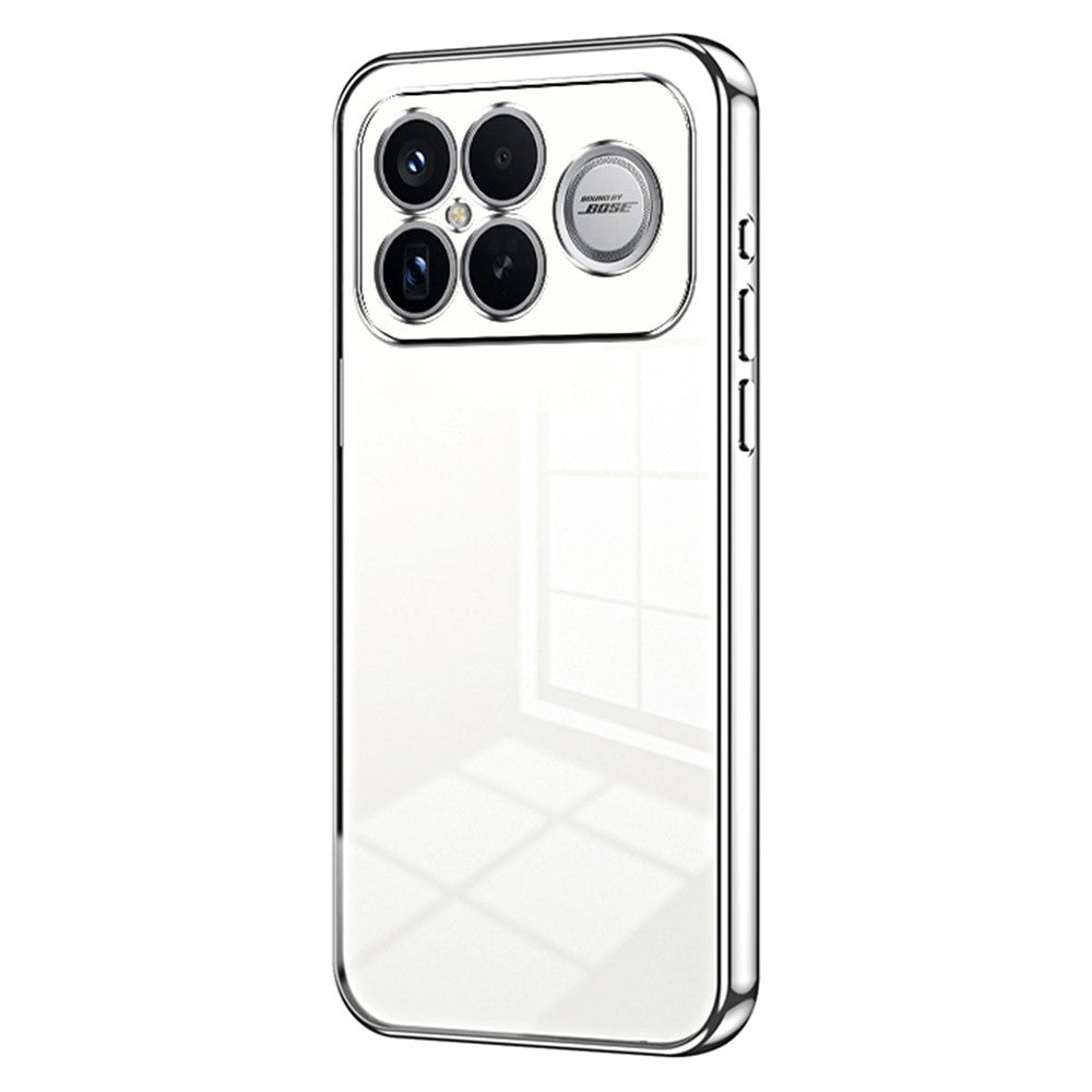 mobilskal för Xiaomi Poco F8 Ultra / Redmi K90 Pro Max 5G Galvaniserad ram Mjukt TPU-mobilskal