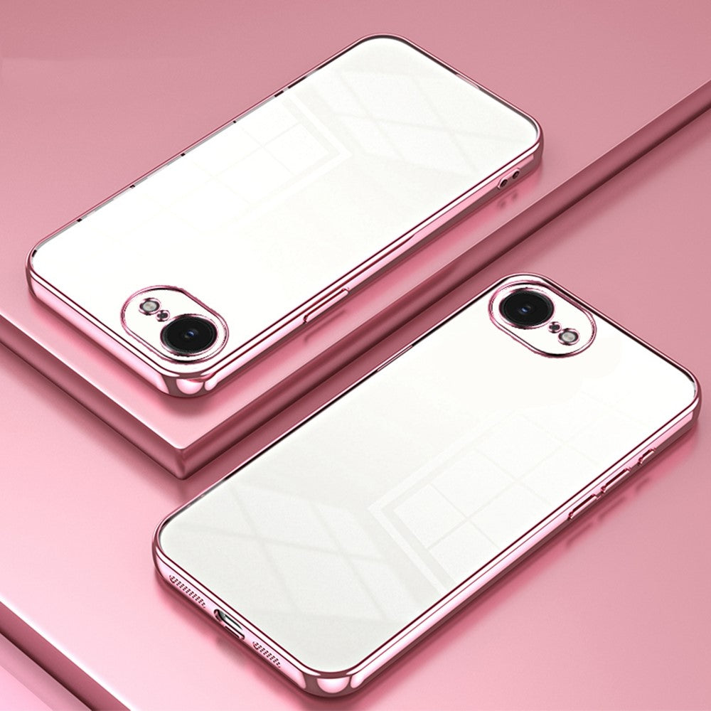 For iPhone 17th / 16th Case Electroplating Frame Soft TPU Phone Cover