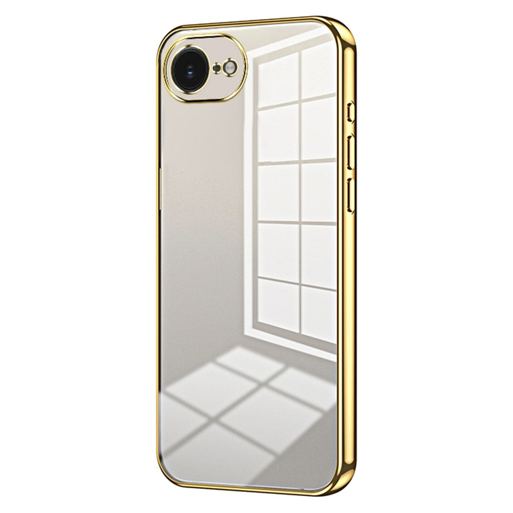 For iPhone 17th / 16th Case Electroplating Frame Soft TPU Phone Cover