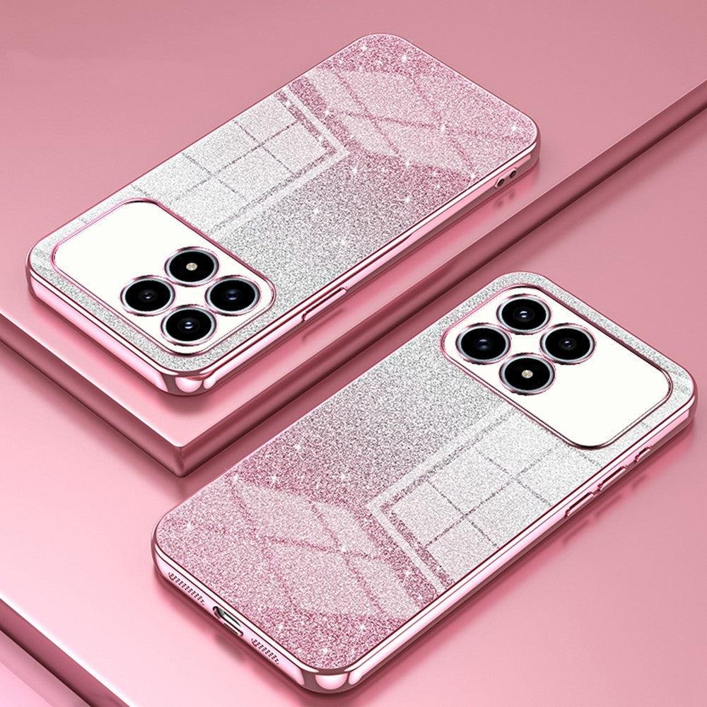 Phone Case For Xiaomi Poco F8 Pro 5G  /  Redmi K90 5G Electroplating Gradient Glitter TPU Phone Cover