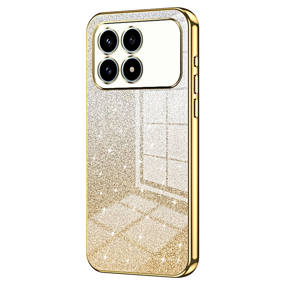 Phone Case For Xiaomi Poco F8 Pro 5G  /  Redmi K90 5G Electroplating Gradient Glitter TPU Phone Cover