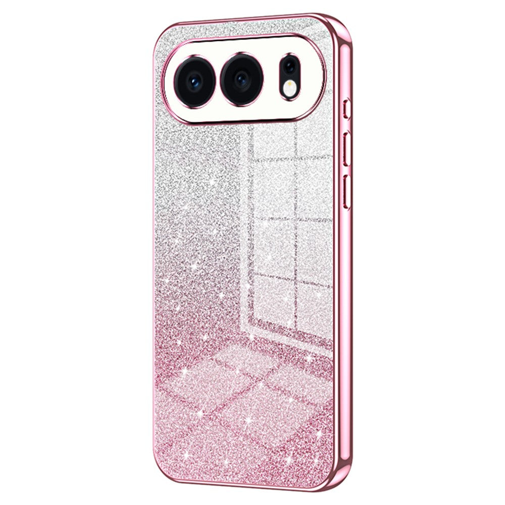 For Honor 500 5G Case Electroplating Gradient Glitter TPU Phone Cover