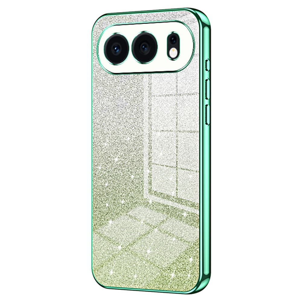 For Honor 500 5G Case Electroplating Gradient Glitter TPU Phone Cover