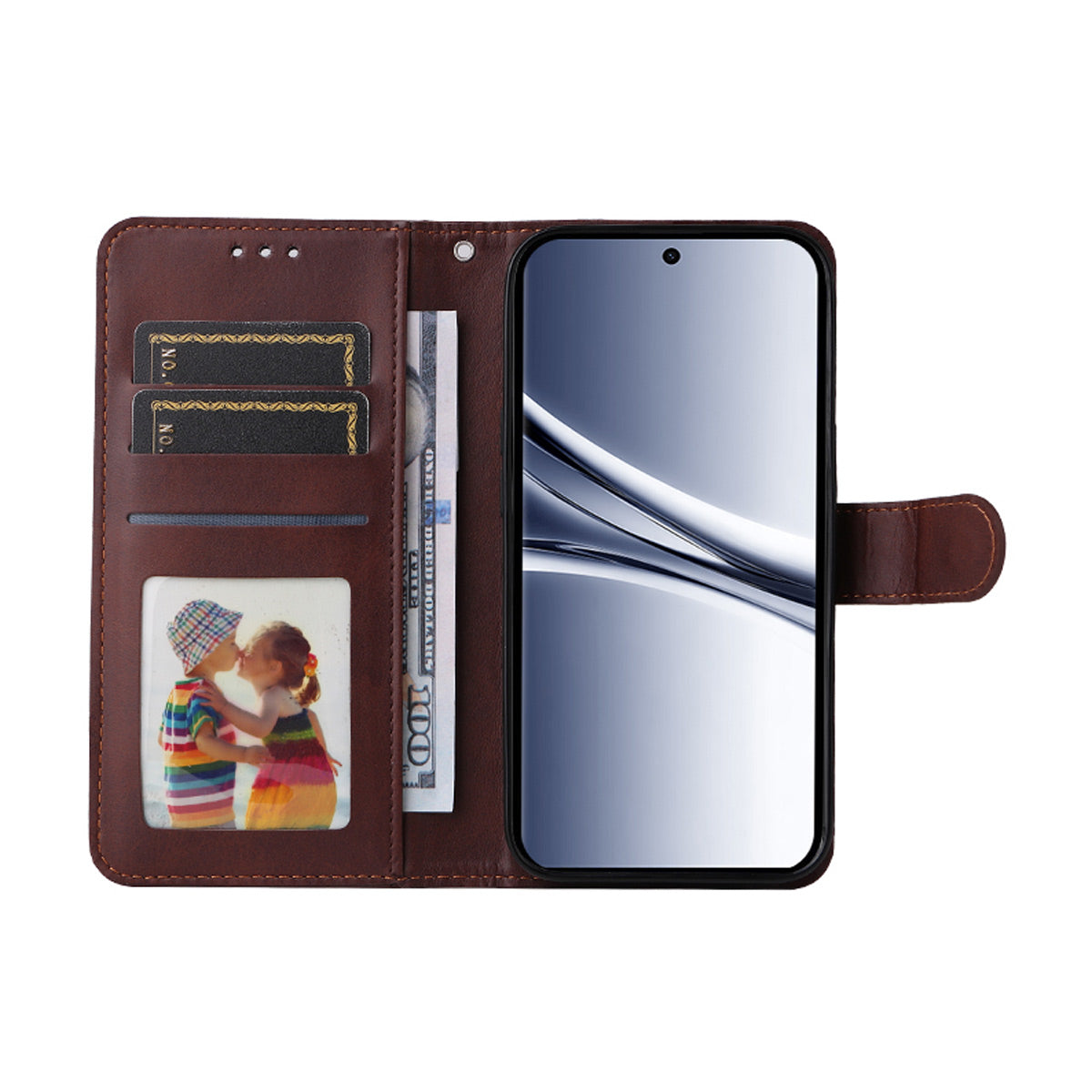 ENKAY HAT PRINCE til Xiaomi Redmi Note 15 Pro+ 5G (Global) / Xiaomi Poco M8 Pro 5G, tegnebokscover med kalveskindstekstur, stativ og hydrogel-film/rem