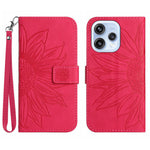 For Oppo Reno15 5G (Global) Case Sunflower Imprint Leather Wallet Phone Cover with Wrist Strap