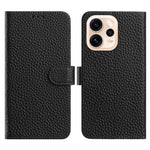 For Oppo Reno15 Pro Max 5G (Global) Case Wallet Stand Litchi Texture Genuine Cow Leather Flip Phone Cover