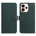 For Oppo Reno15 Pro Max 5G (Global) Case Wallet Stand Litchi Texture Genuine Cow Leather Flip Phone Cover